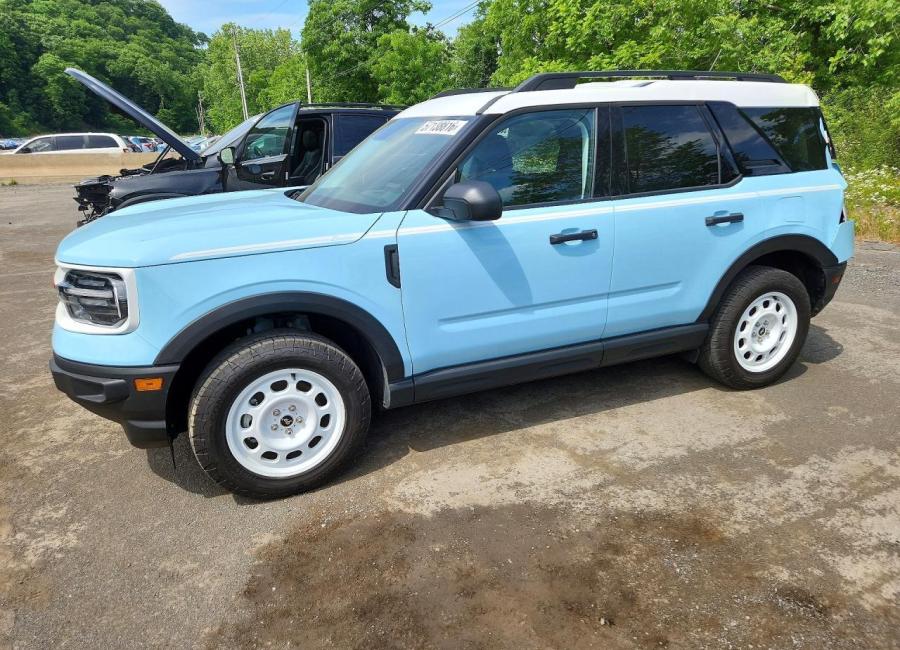 Salvage 2024 Ford Bronco Sport Heritage in Blue