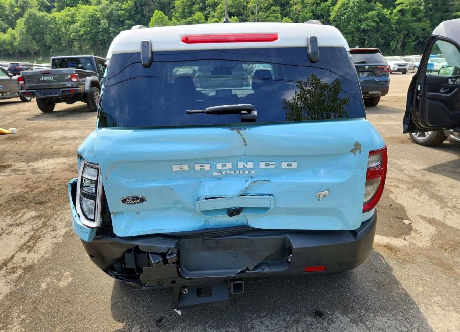 Salvage 2024 Ford Bronco Sport Heritage in Blue