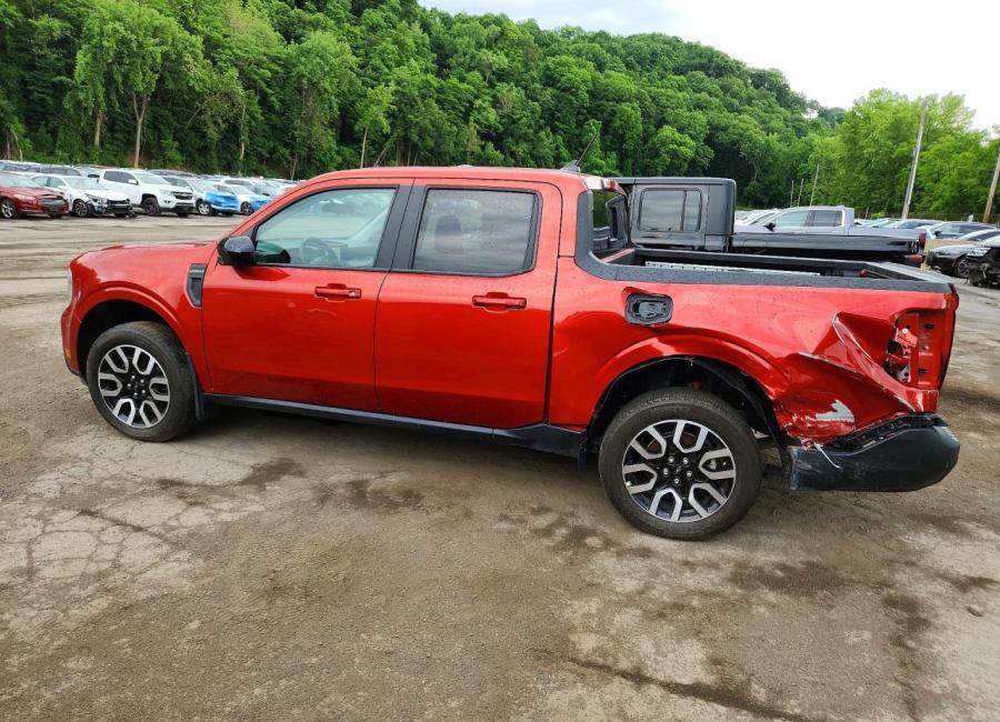 Salvage 2024 Ford Maverick Lariat in Orange