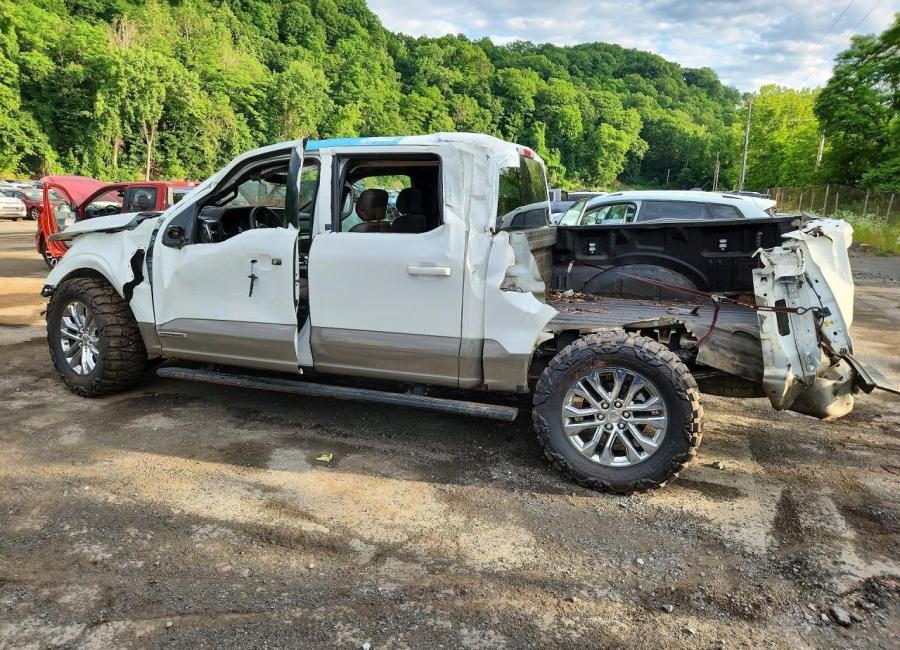 Salvage 2025 Ford F150 King Ranch in White