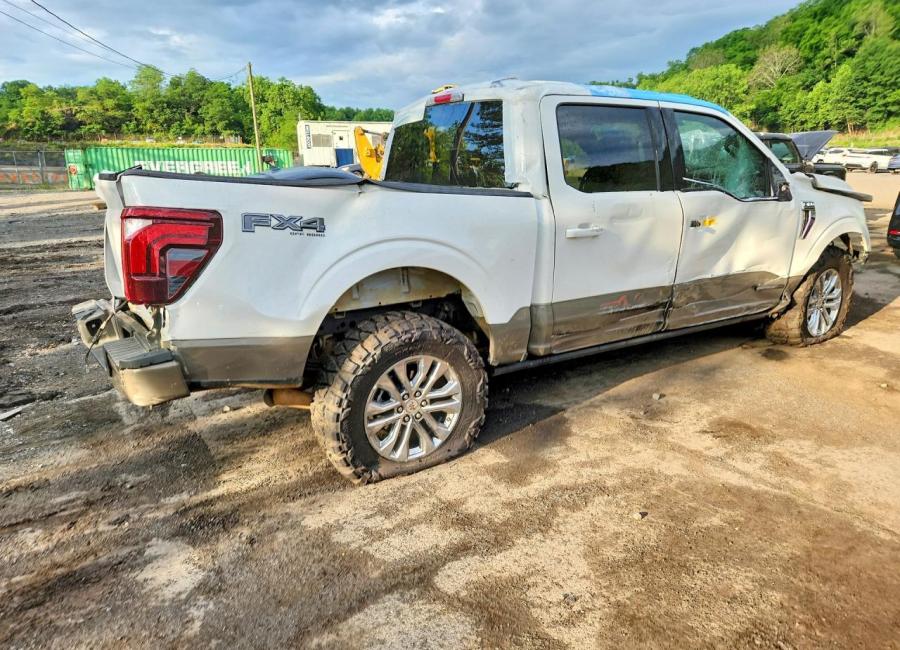 Salvage 2025 Ford F150 King Ranch in White