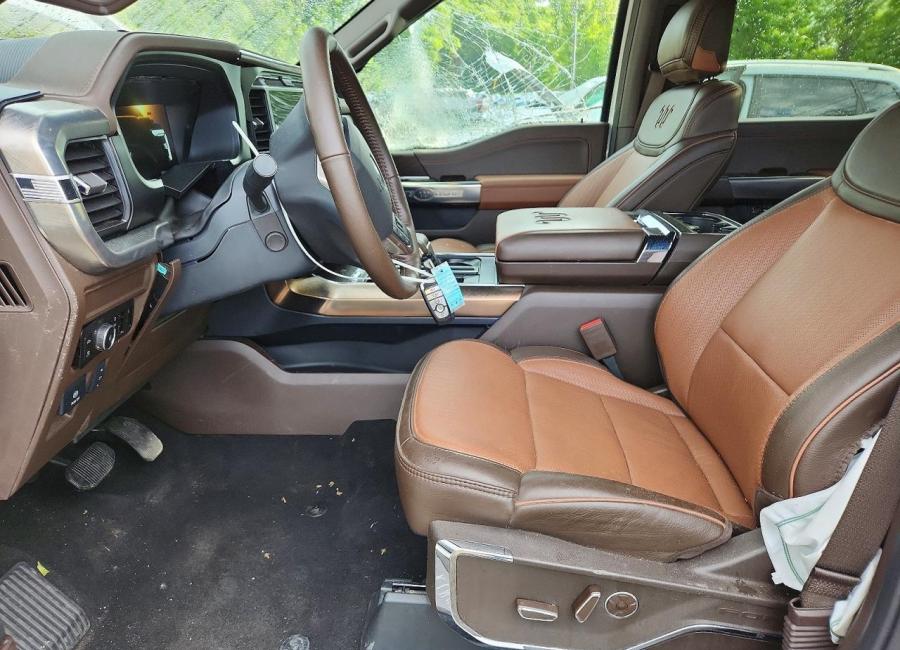 Salvage 2025 Ford F150 King Ranch in White