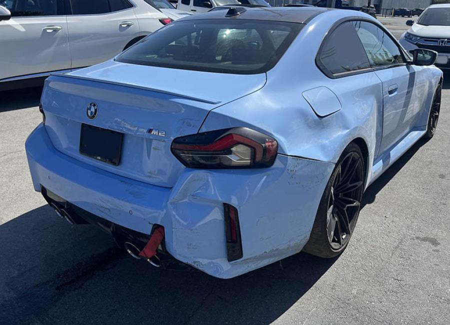 Salvage 2024 Bmw M2  in Blue