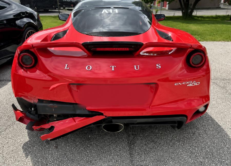 Salvage 2017 Lotus Evora 400 in Red
