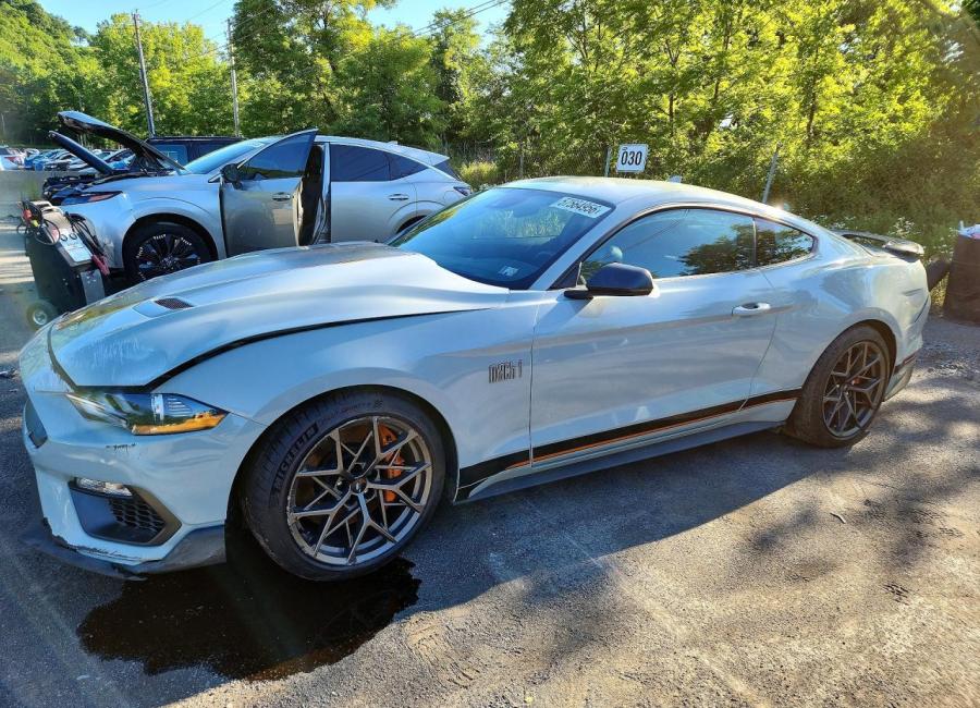 Salvage 2021 Ford Mustang Mach I in Gray