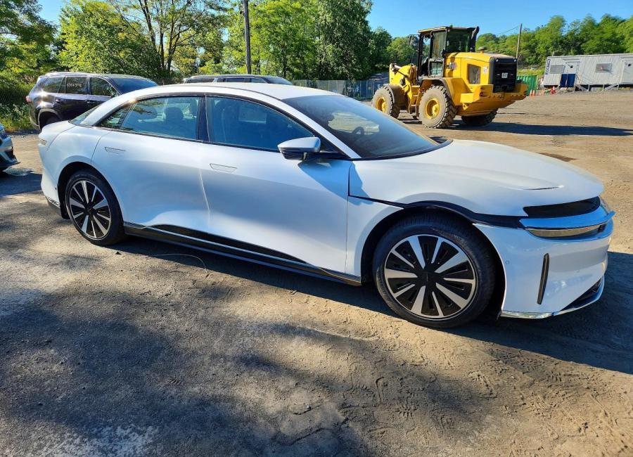 Salvage 2025 Lucid Motors Air Grand Touring in White