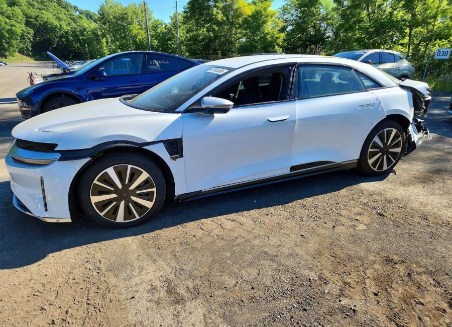 Salvage 2025 Lucid Motors Air Grand Touring in White