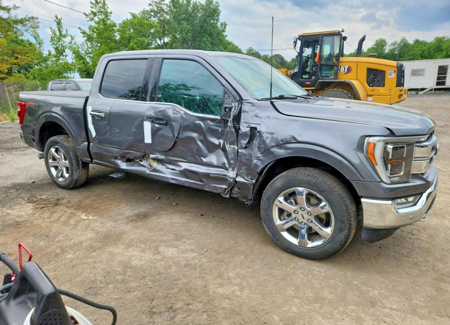 Salvage 2023 Ford F150 Lariat in Gray