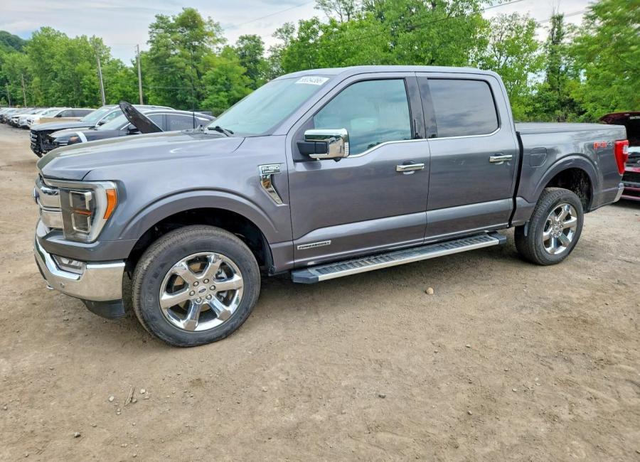 Salvage 2023 Ford F150 Lariat in Gray