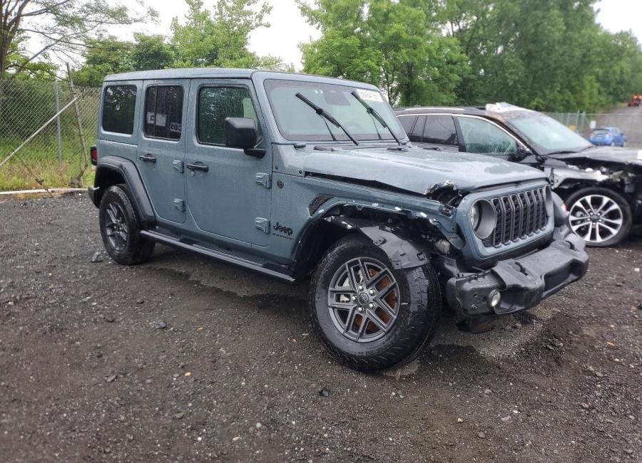 Salvage 2025 Jeep Wrangler  in Gray