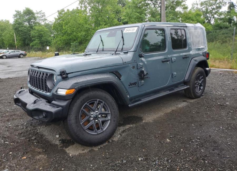 Salvage 2025 Jeep Wrangler  in Gray