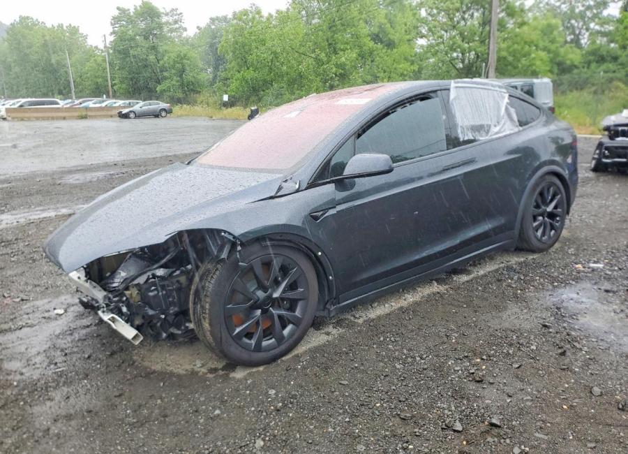 Salvage 2024 Tesla Model X  in Gray
