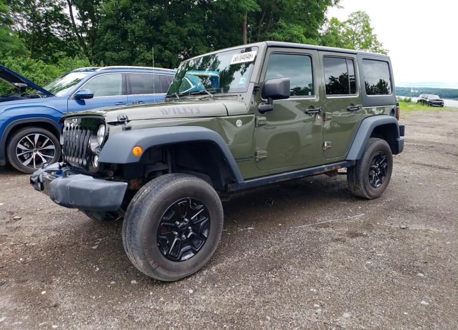 Salvage 2016 Jeep Wrangler Unlimited Sport in Green