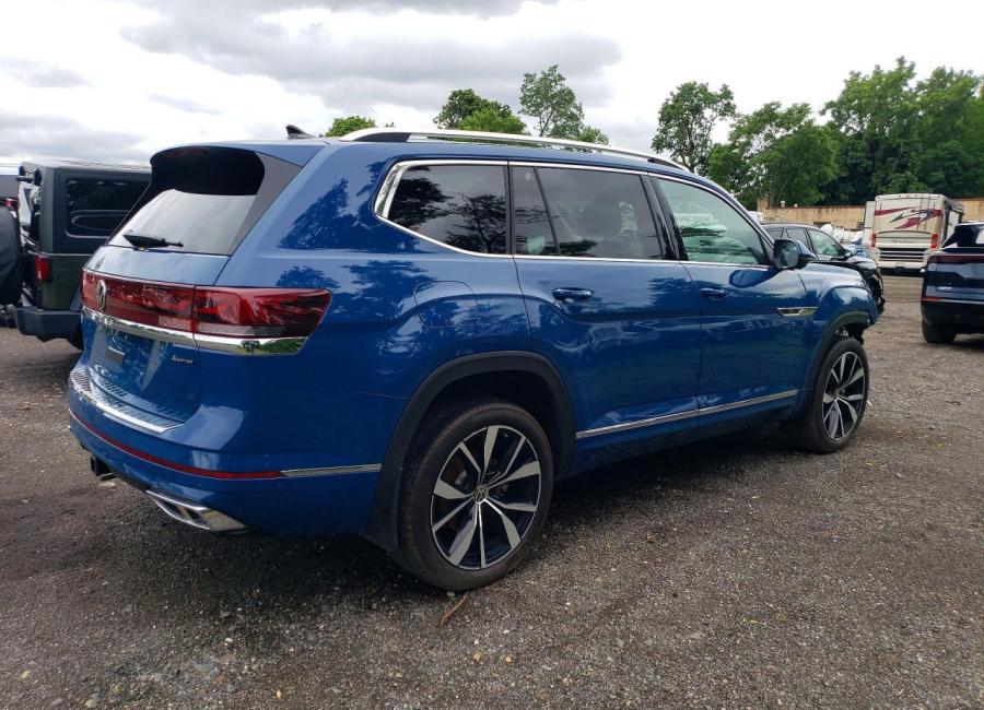 Salvage 2025 Volkswagen Atlas Sel Premium R-line in Blue