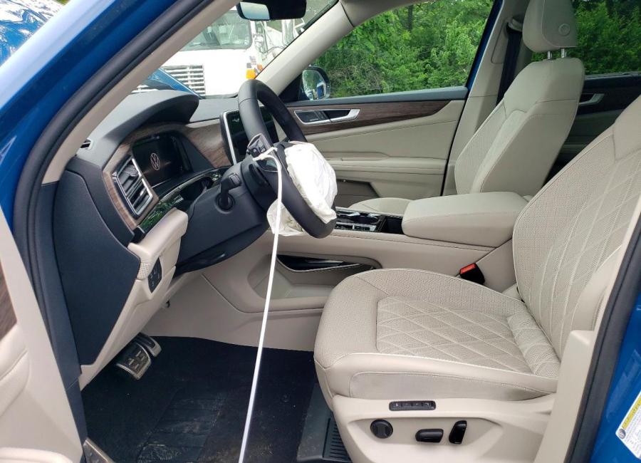 Salvage 2025 Volkswagen Atlas Sel Premium R-line in Blue