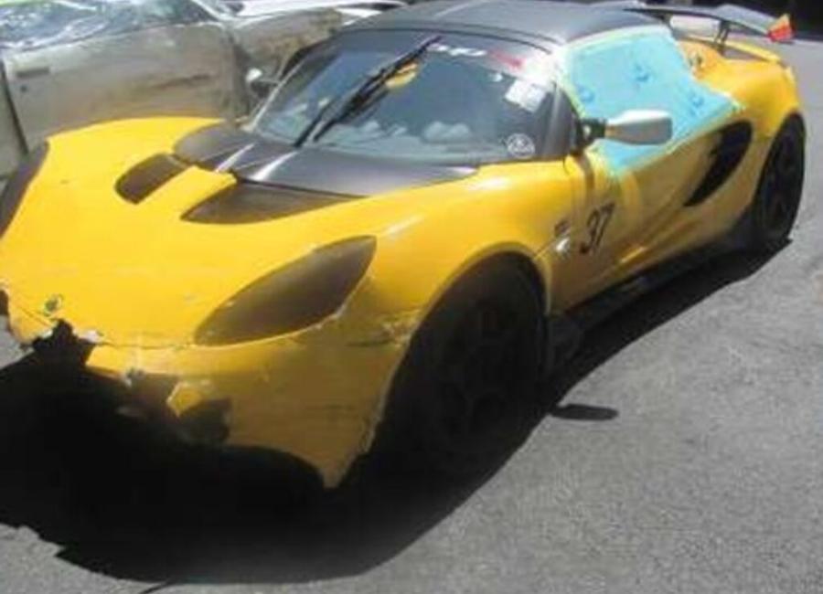 Salvage 2017 Lotus Elise Cup R in Yellow