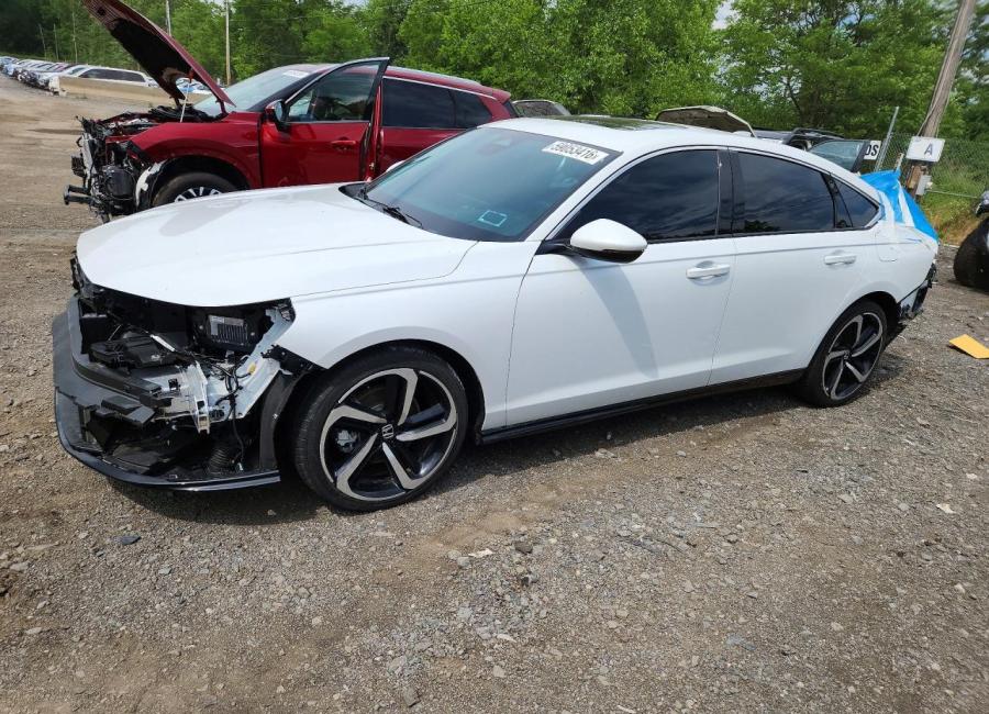 Salvage 2025 Honda Accord Touring Hybrid in White