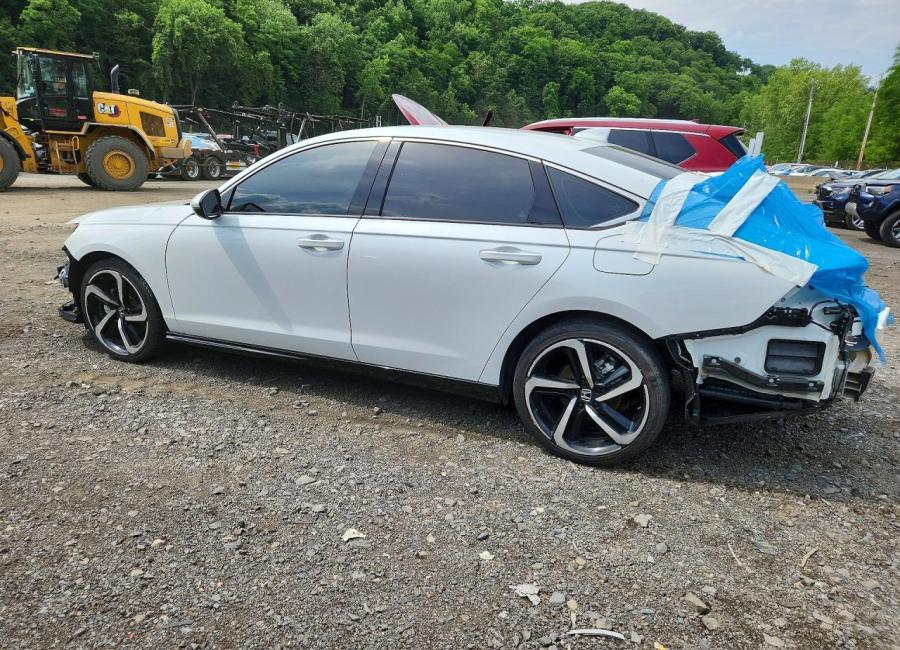 Salvage 2025 Honda Accord Touring Hybrid in White