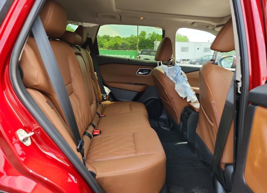 Salvage 2025 Nissan Rogue Platinum in Burgundy