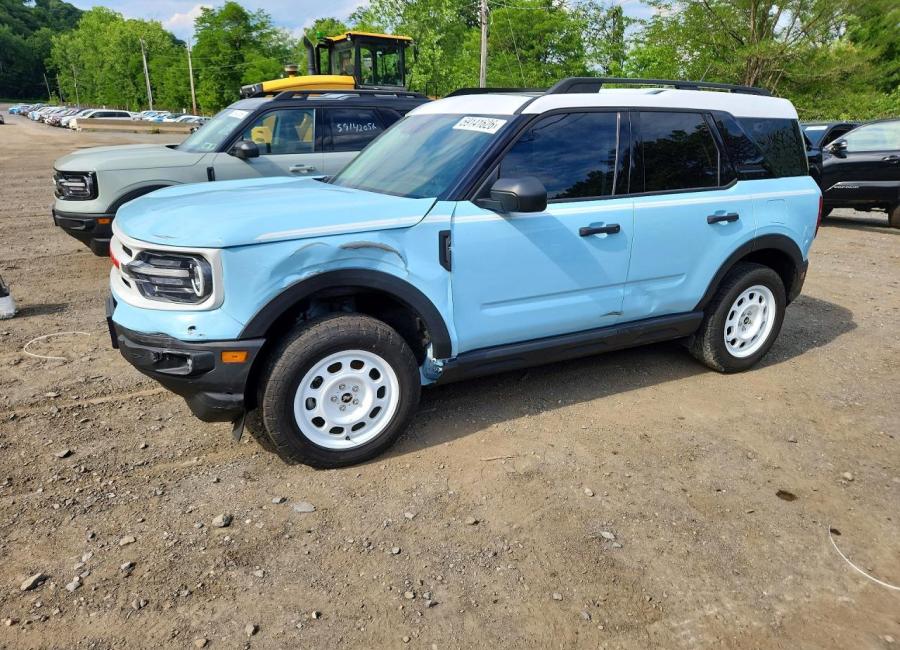 Salvage 2024 Ford Bronco Sport Heritage in Blue