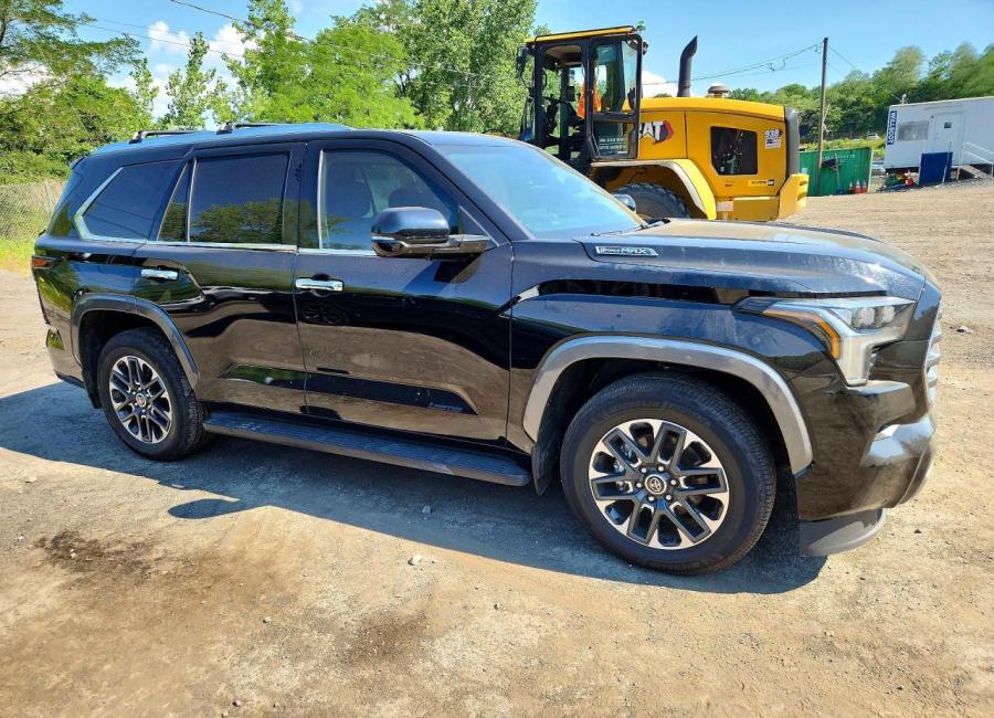 Salvage 2024 Toyota Sequoia 4wd Hybrid 4d Limited in Black