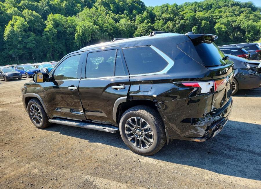 Salvage 2024 Toyota Sequoia 4wd Hybrid 4d Limited in Black