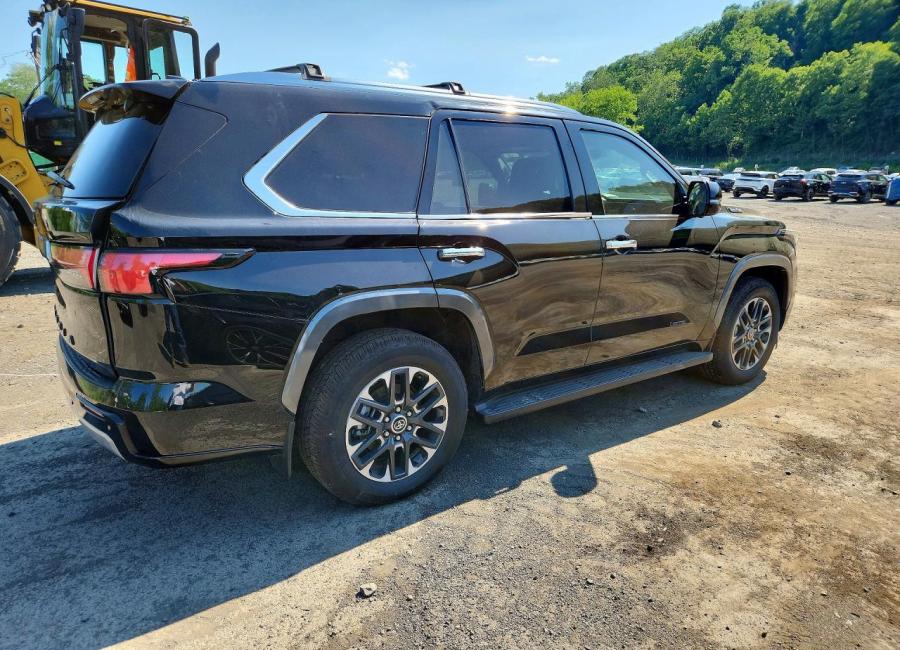 Salvage 2024 Toyota Sequoia 4wd Hybrid 4d Limited in Black