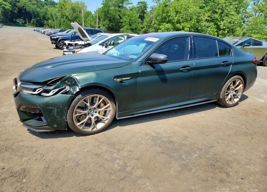 Salvage 2022 Bmw M5 Cs in Green