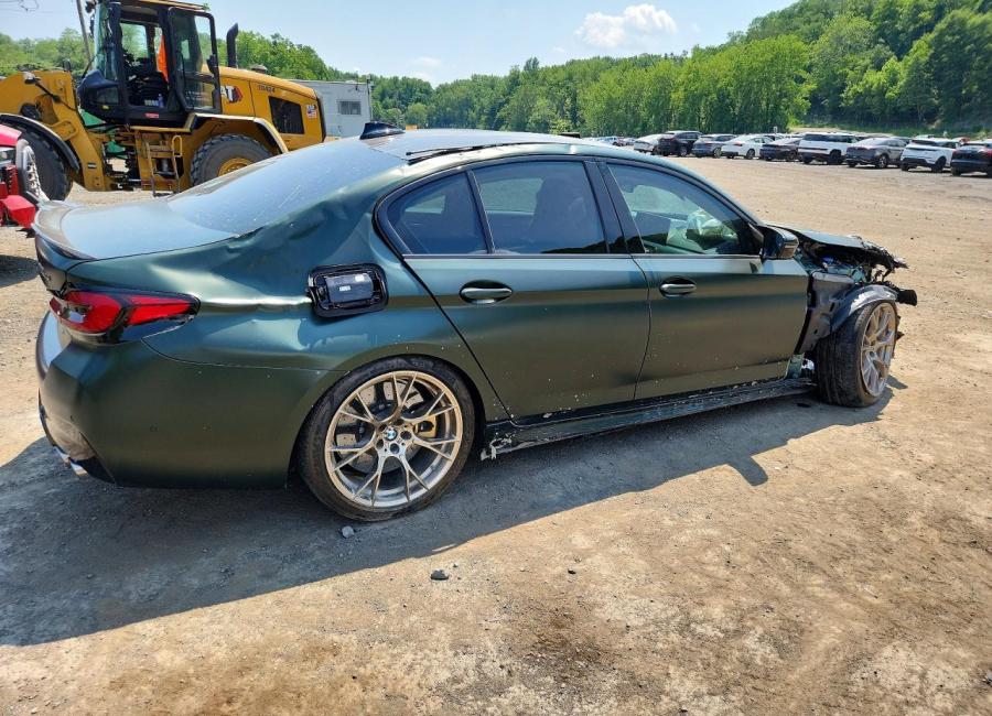 Salvage 2022 Bmw M5 Cs in Green