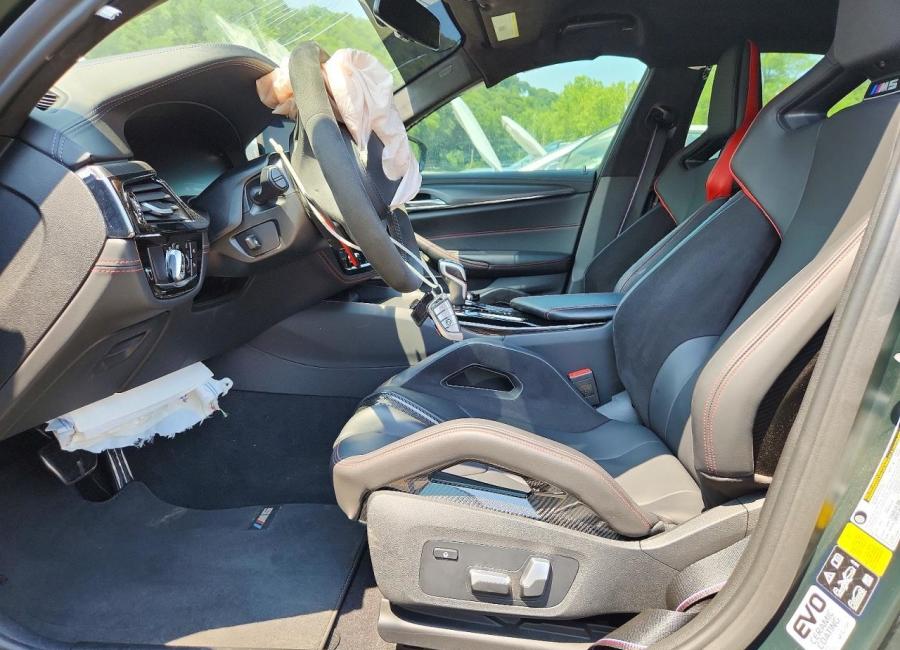 Salvage 2022 Bmw M5 Cs in Green