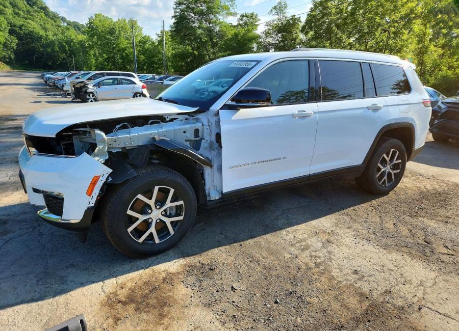 Salvage 2023 Jeep Grand Cherokee L Limited in White