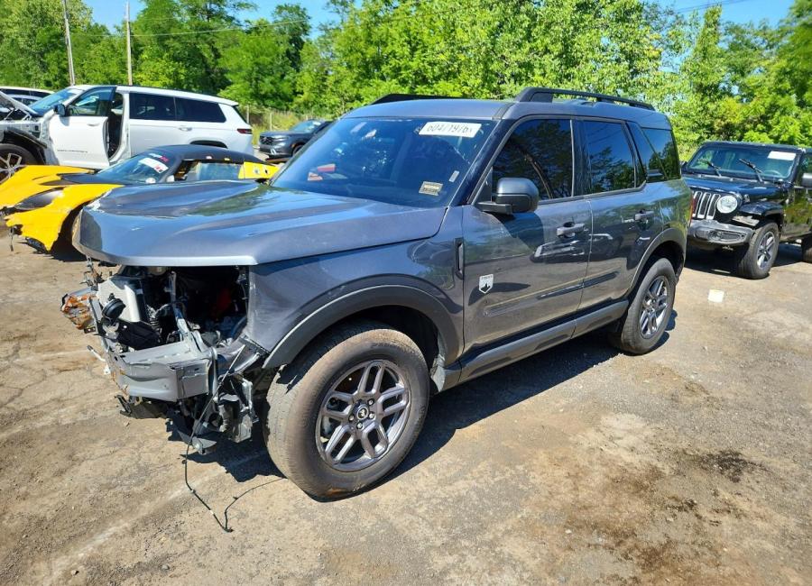 Salvage 2025 Ford Bronco Sport  in Gray