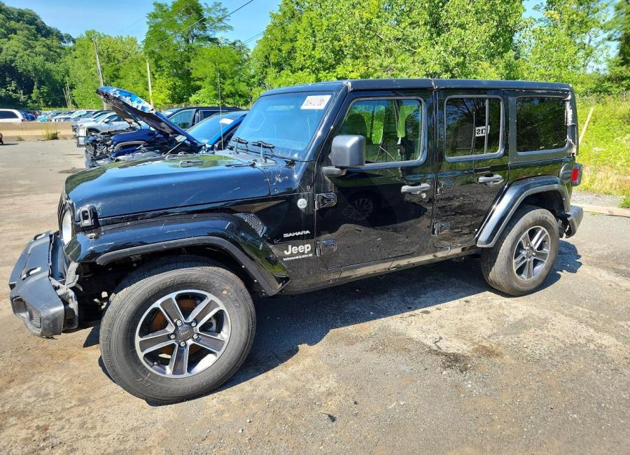 Salvage 2023 Jeep Wrangler Sahara in Black