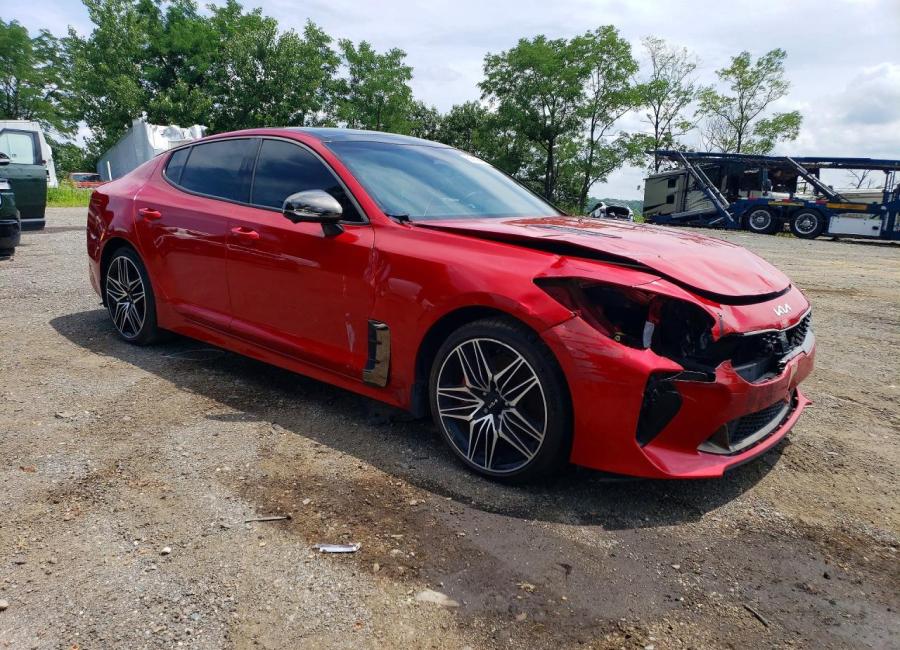 Salvage 2023 Kia Stinger Gt2 in Red