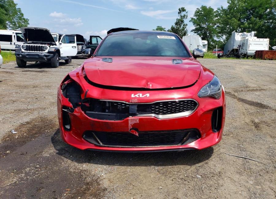 Salvage 2023 Kia Stinger Gt2 in Red