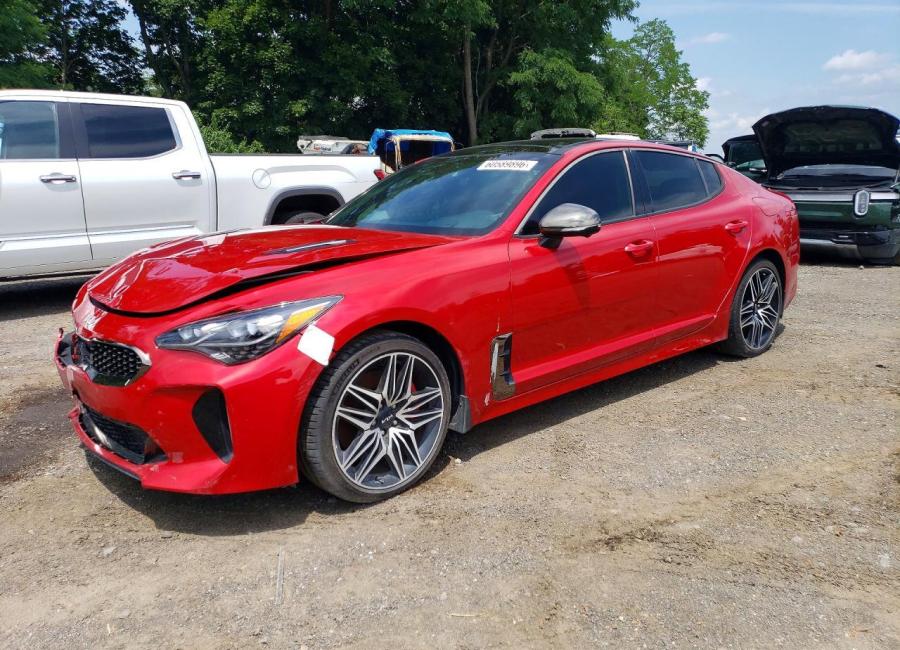 Salvage 2023 Kia Stinger Gt2 in Red