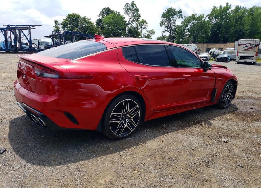Salvage 2023 Kia Stinger Gt2 in Red