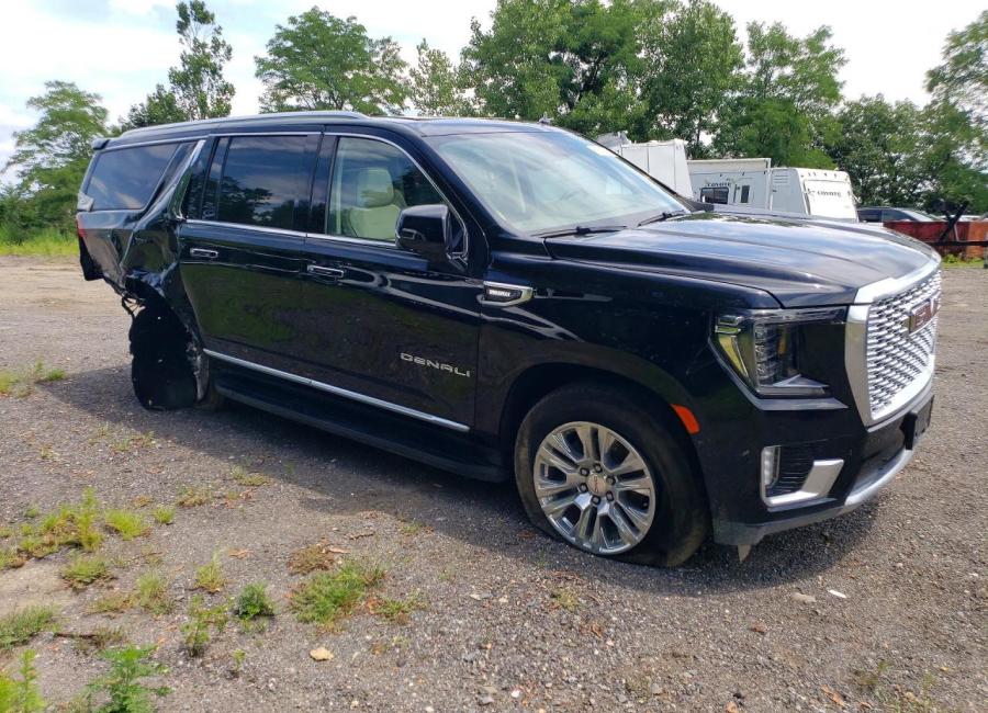 Salvage 2024 Gmc Yukon Xl Denali in Black