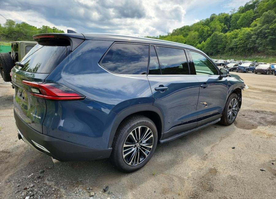 Salvage 2026 Toyota Grand Highlander Hybrid Max Platinum in Blue