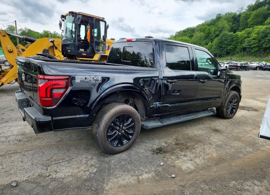 Salvage 2025 Ford F150 Lariat in Black