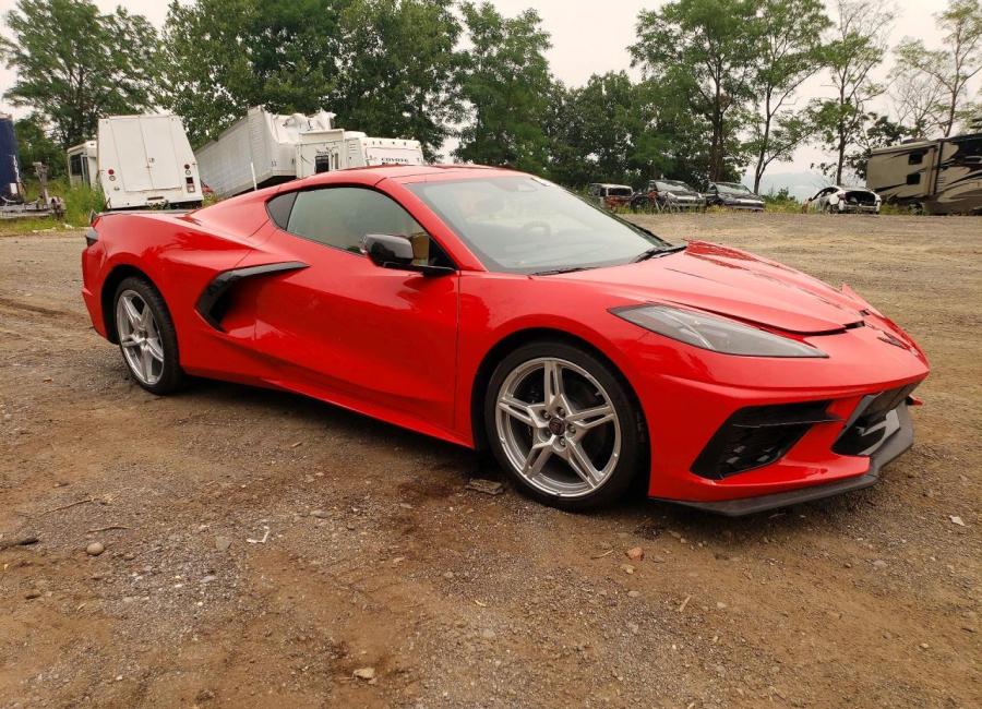 Salvage 2025 Chevrolet Corvette Stingray 2lt in Red