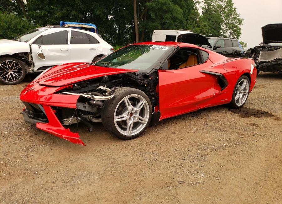 Salvage 2025 Chevrolet Corvette Stingray 2lt in Red