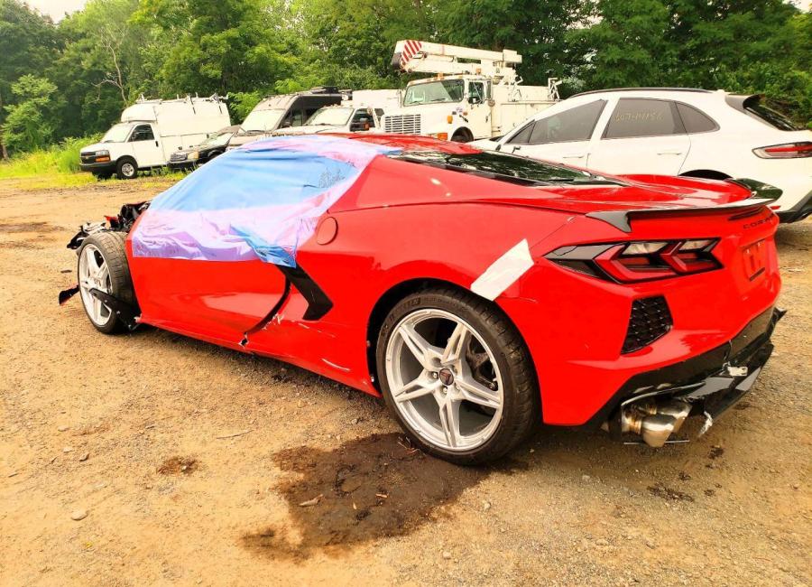 Salvage 2025 Chevrolet Corvette Stingray 2lt in Red