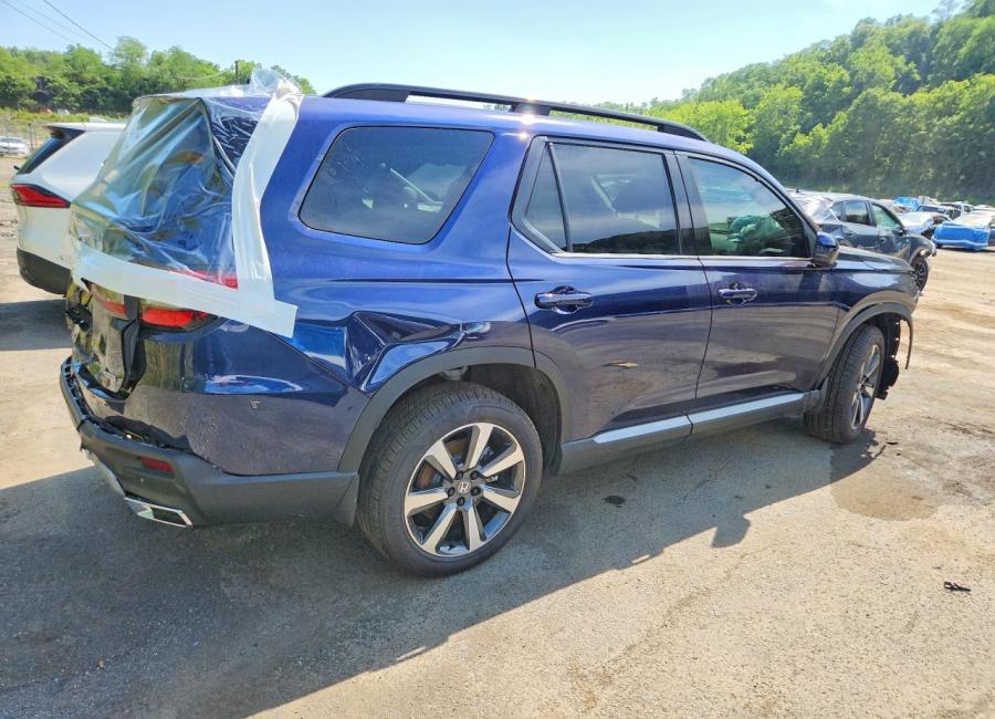 Salvage 2025 Honda Pilot Touring in Blue