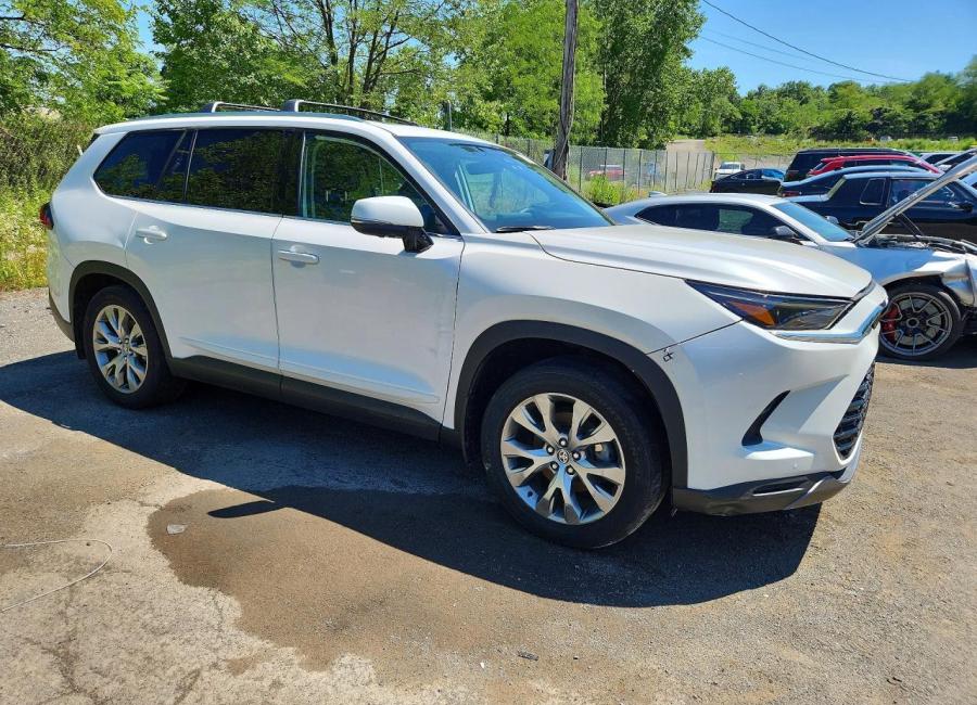 Salvage 2024 Toyota Grand Highlander Hybrid Limited in White