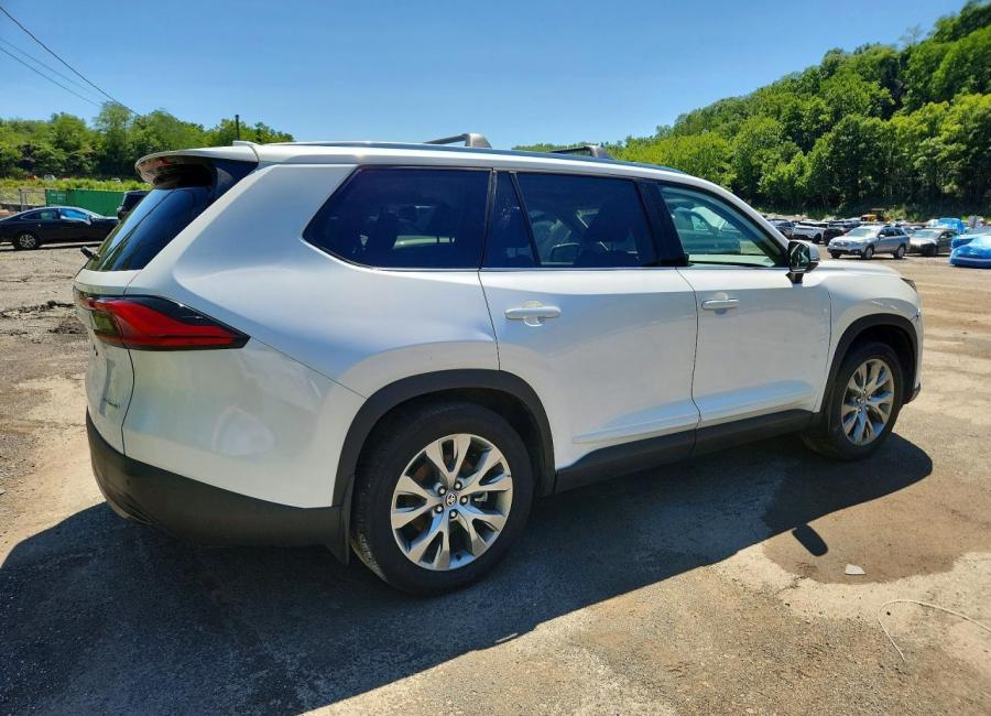 Salvage 2024 Toyota Grand Highlander Hybrid Limited in White