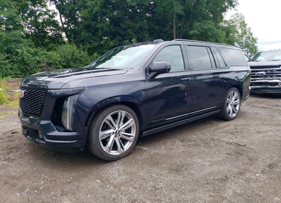 Salvage 2025 Cadillac Escalade Esv Sport in Black