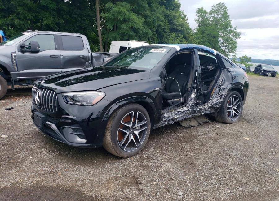 Salvage 2025 Mercedes Benz Gle Coupe Amg 53 4matic in Black