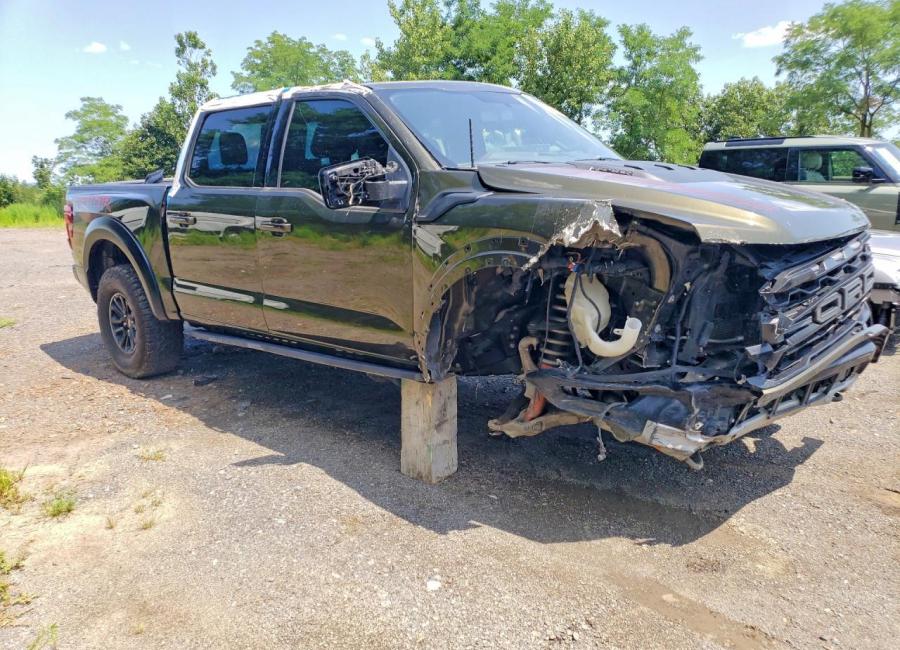 Salvage 2024 Ford F150 Raptor in Gray