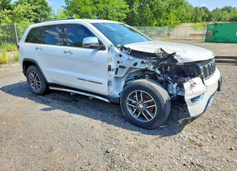 Salvage 2021 Jeep Grand Cherokee Limited in White